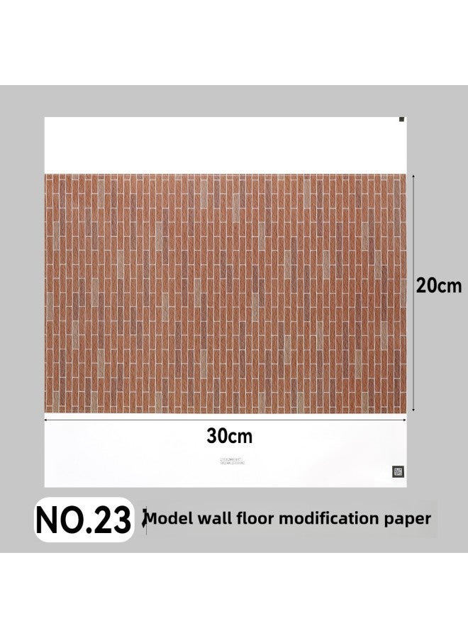Microscopic Simulation Wall Decal Material Clear Adhesive Backing Multi-Size Plastic Building Model Decoration Sticker DIY-Color:QZ-23  - Image 1