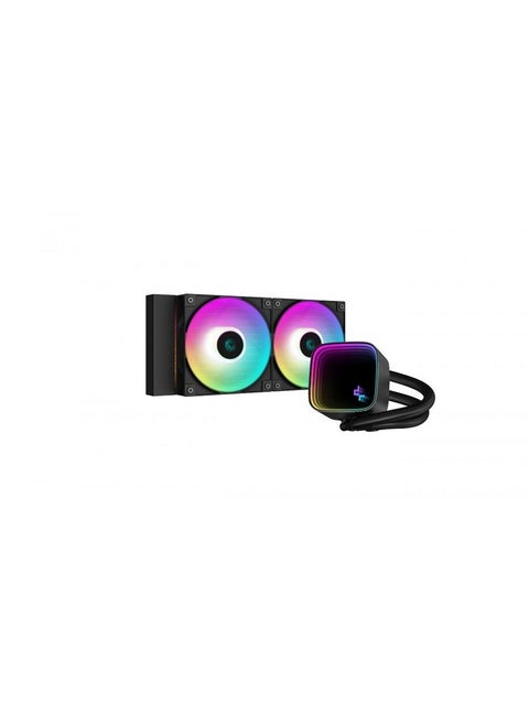 LE520 RGB 240mm AIO Liquid CPU Cooler, 3100 RPM Pump Speed, 19 dBA Noise, 4 Pin PWM Fan Connector, ARGB LED, 85.85 CFM Fan Airflow, 12 VDC Voltage, Black | R-LS520-BKAMNT-G-1