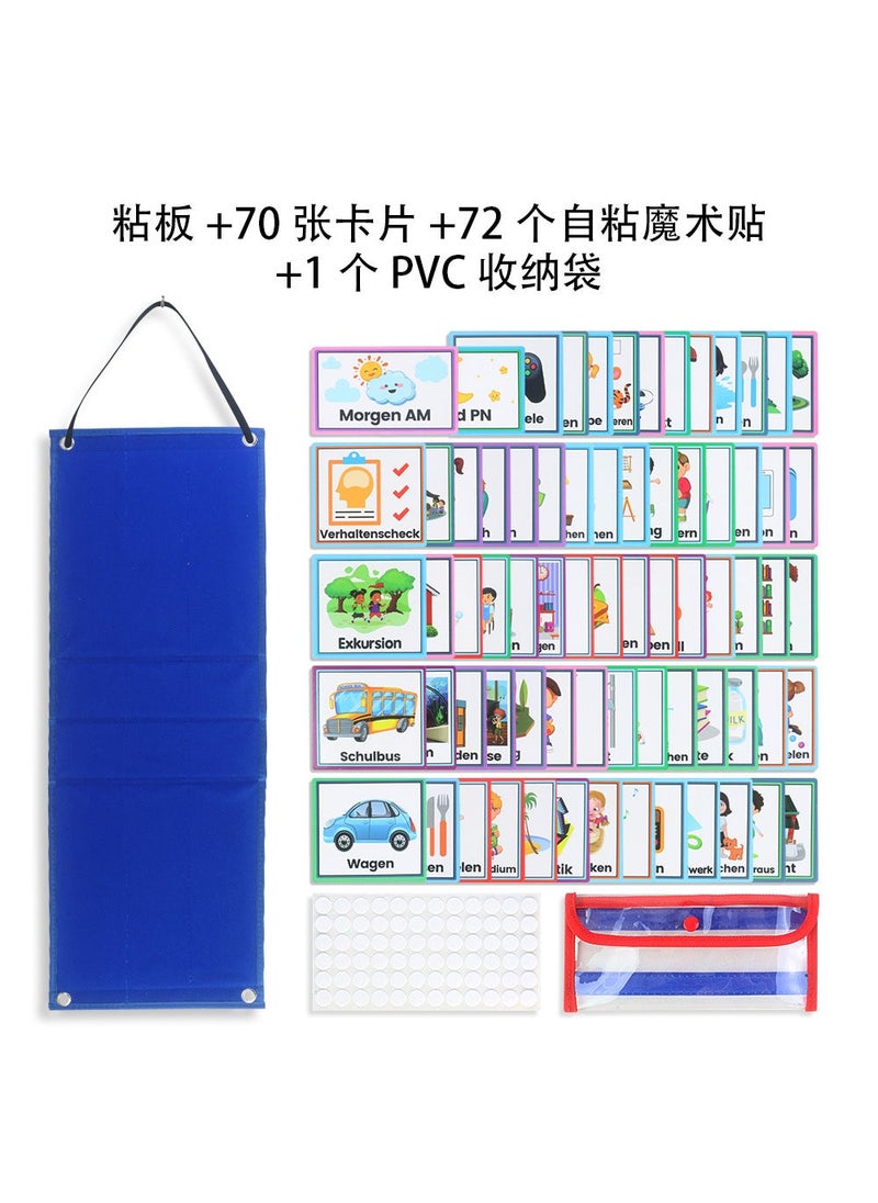 Children Visual Schedule Daily Work Schedule Kids Visual Schedule Calendar German 