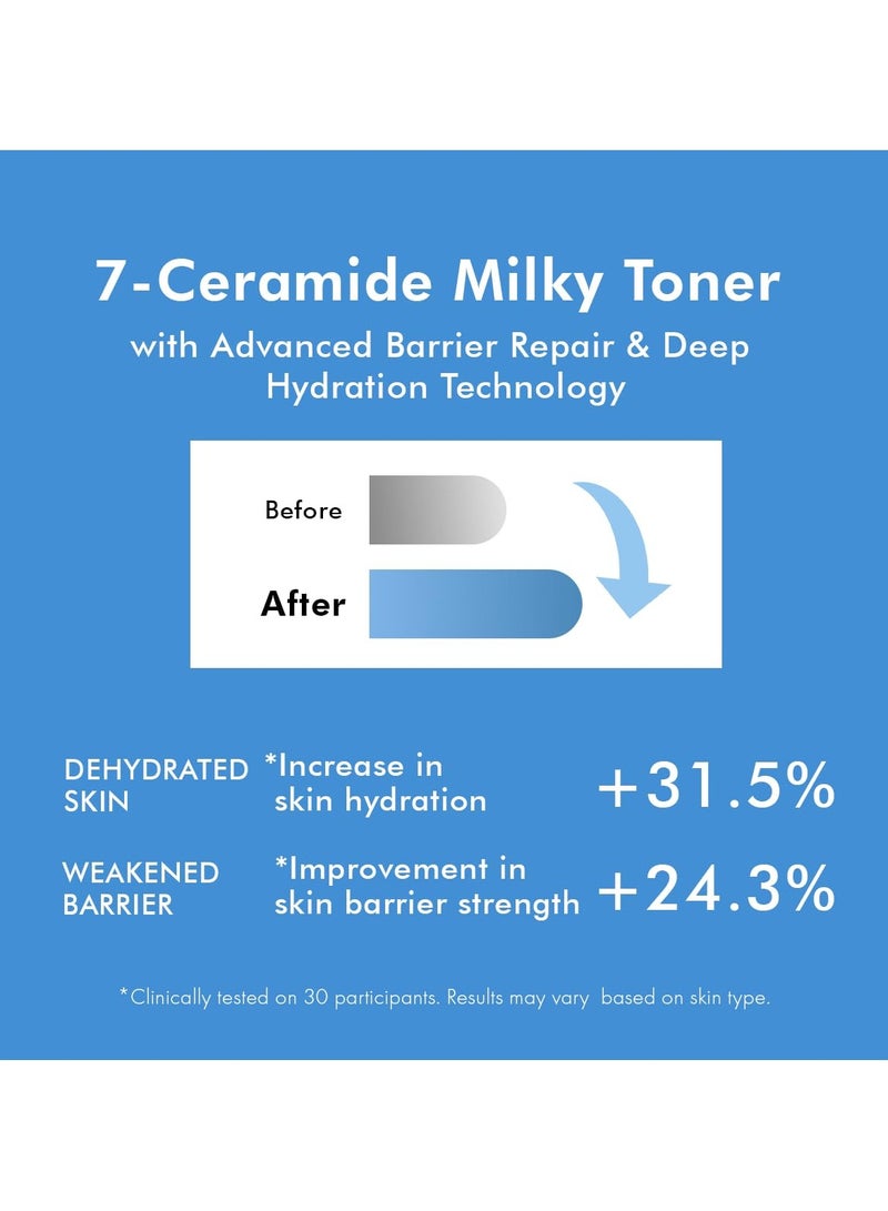 CONSCIOUS CHEMIST Hydrating Milky Face Toner | 100ml | 7 Ceramide Complex & Niacinamide | Calms, Smoothens & Strengthens Skin Barrier | Toner for Glowing skin, For Men & Women, All Skin Types - Image 5