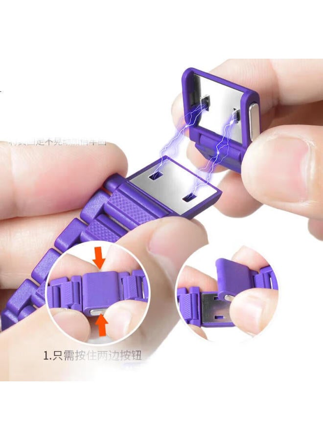 watchbond Watchband For Little Genius Phone Watch Z10/z9/z8/z8a/z7 With Magnetic Buckle Q1a/z6 Peak Edition Smart Children's Student Youth Edition Z5a/q1r/y03 - Image 3