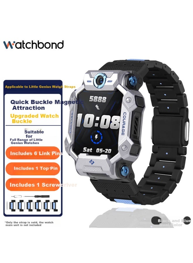 watchbond Watchband For Little Genius Phone Watch Z10/z9/z8/z8a/z7 With Magnetic Buckle Q1a/z6 Peak Edition Smart Children's Student Youth Edition Z5a/q1r/y03 - Image 1
