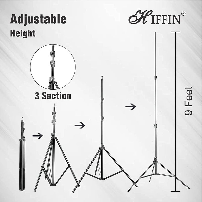 HIFFIN 65cm Flash Speedlite Softbox Portable Outdoor Octagon Umbrella Softbox with 9 fit Light Stand for ptoto Studio - Image 2