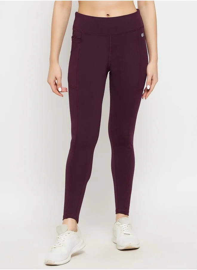 Clovia High Rise Elastic Waistband Basic Leggings