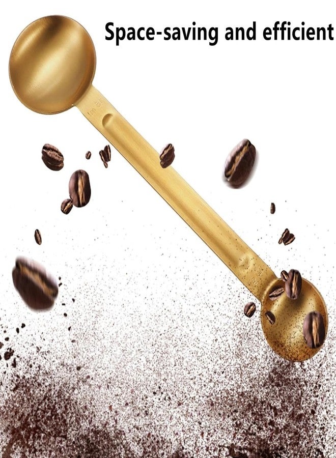 Nanchroadly Double Sided Measuring Spoon, Gold, 15ml, Stainless Steel - Image 5