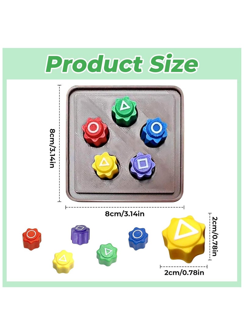DELGREEN - Korean Gonggi Game Set, 5PCS Traditional Tossing Stones for Hand-Eye Coordination and Skill Development, Ideal for Kids and Adults - Image 1