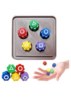 Korean Gonggi Game Set, 5PCS Traditional Tossing Stones for Hand-Eye Coordination and Skill Development, Ideal for Kids and Adults