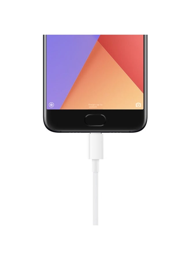 M I كابل بيانات نوع-C أصلي من شاومي 150 سم 5A كابل شحن أبيض متوافق مع منافذ USB-C للهواتف، أجهزة الكمبيوتر المحمولة/الأجهزة اللوحية، وحدات التحكم في الألعاب شاومي ريدمي - Image 4