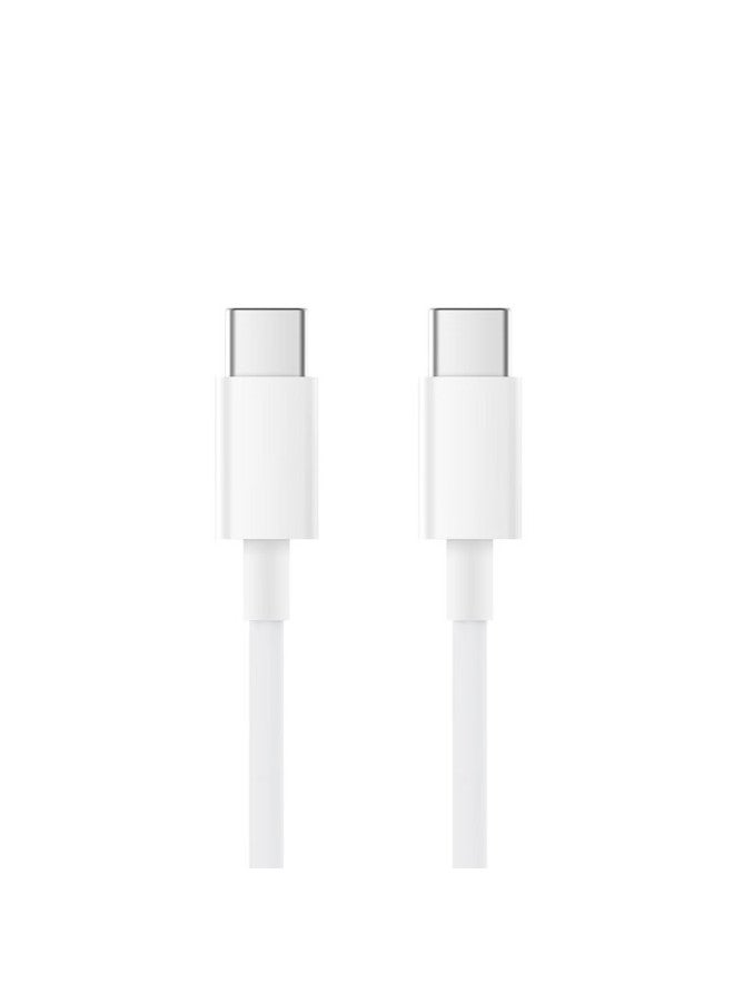M I كابل بيانات نوع-C أصلي من شاومي 150 سم 5A كابل شحن أبيض متوافق مع منافذ USB-C للهواتف، أجهزة الكمبيوتر المحمولة/الأجهزة اللوحية، وحدات التحكم في الألعاب شاومي ريدمي - Image 2