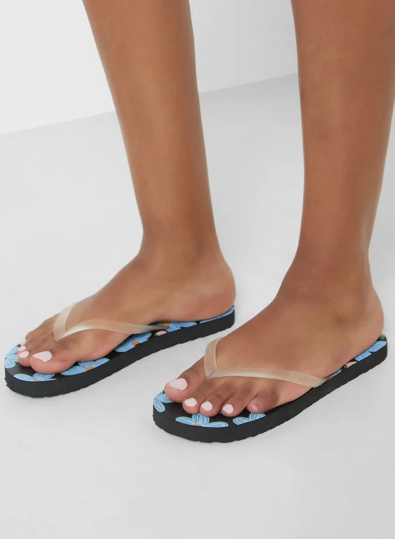 Ginger Floral Print Flip Flop
