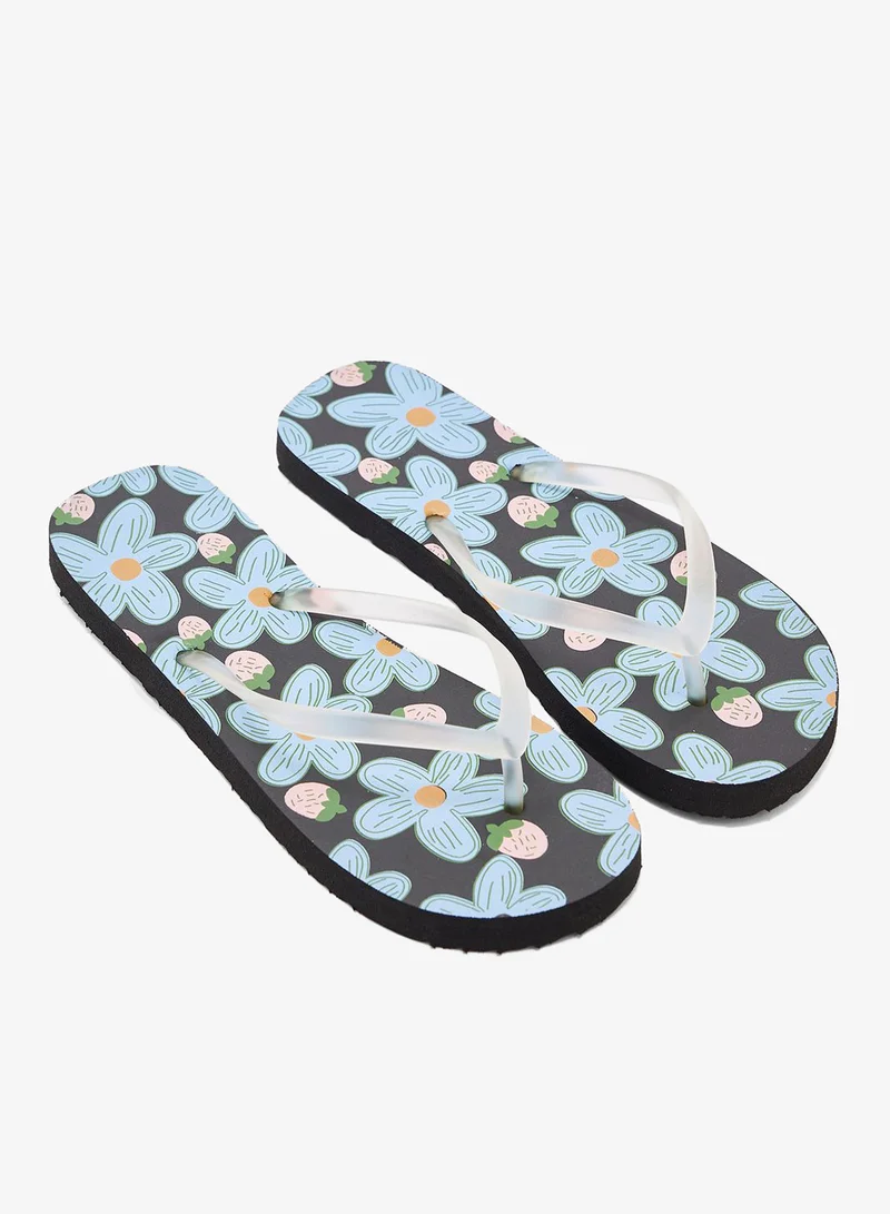 Ginger Floral Print Flip Flop