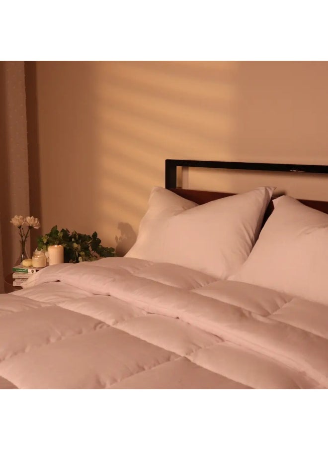 Depillow Hotel-Quality All-Season Comforter - Imported Materials - 220x240 cm - Soft & Lightweight for Summer & Winter -  white  - Image 4