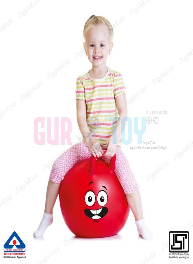 GURTOYSmiling Red Ball Hopper for Kids, 50 cm Diameter - Image 3