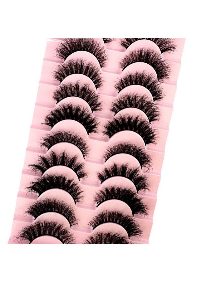HBZGTLAD - Soft Mink Eyelashes 3D Curl Winged End Eye Elongated Fake Lashes Thick Handmade Natural False Eyelash Messy Cross Lash Wholesale (G1-002) - Image 1