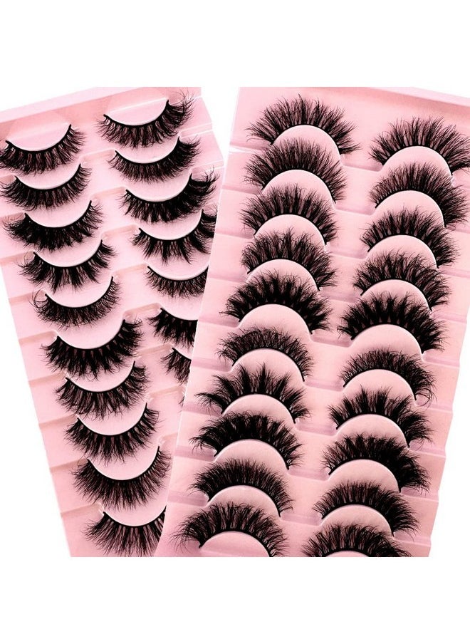 HBZGTLAD - Soft Mink Eyelashes 3D Curl Winged End Eye Elongated Fake Lashes Thick Handmade Natural False Eyelash Messy Cross Lash Wholesale (G1-002) - Image 1