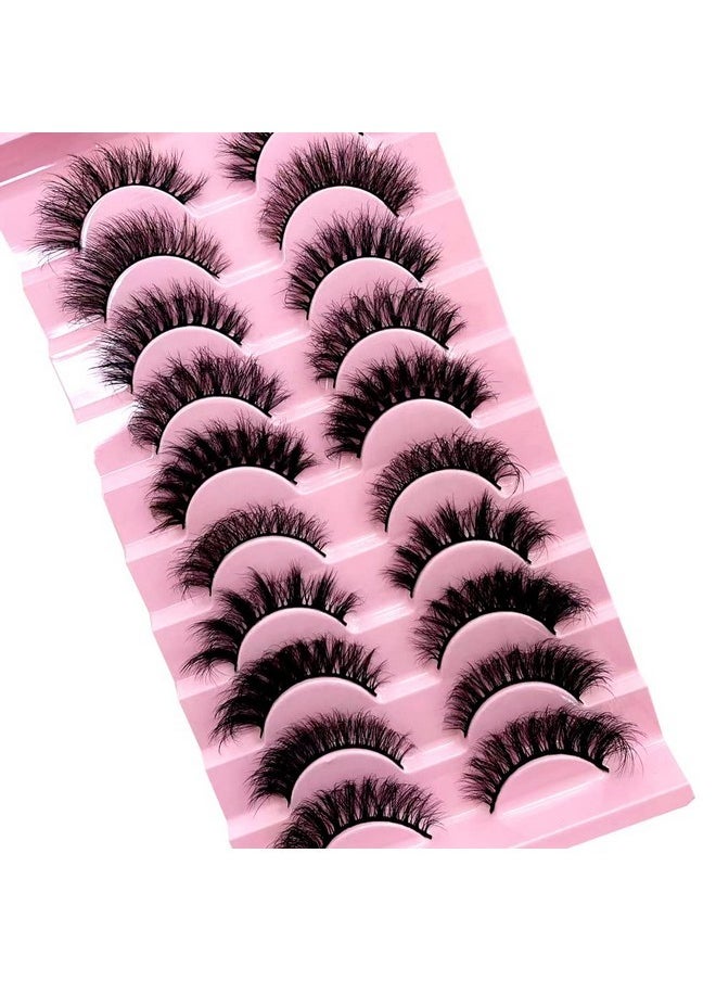 HBZGTLAD - Soft Mink Eyelashes 3D Curl Winged End Eye Elongated Fake Lashes Thick Handmade Natural False Eyelash Messy Cross Lash Wholesale (G1-002) - Image 1