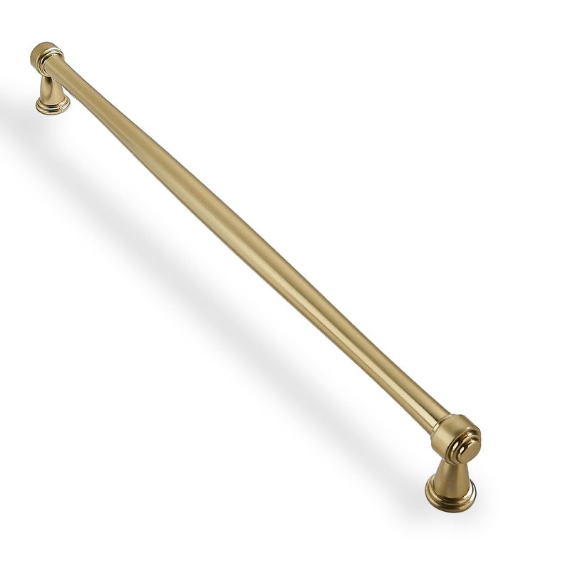 ZAUYX Solid HeavyDuty 1 Pack 12 Inch Hole Center Appliance Pulls Champagne Bronze Cabinet pulls Champagne Brass is Suitable for Kitchens cabinets vanities Bathroom cabinets - Image 2