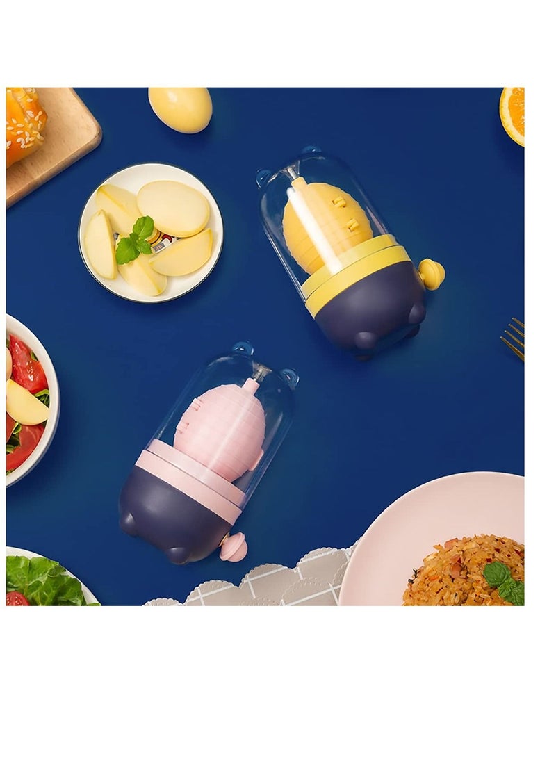 Excefore خلاط محمول، صانع البيض الذهبي سحب يدوي، خلاط البيض، أدوات الطهي في المطبخ، أدوات خفق دوارة، مناسبة لصنع البيض المسلوق الصلب - Image 5