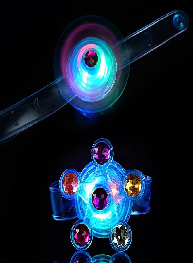 LEDIN Kids Party Favors 6 Pieces Good Bag Stuffers LED Light Up Bracelet Glow in The Dark Party Supplies Return Gifts for Kids - Image 3
