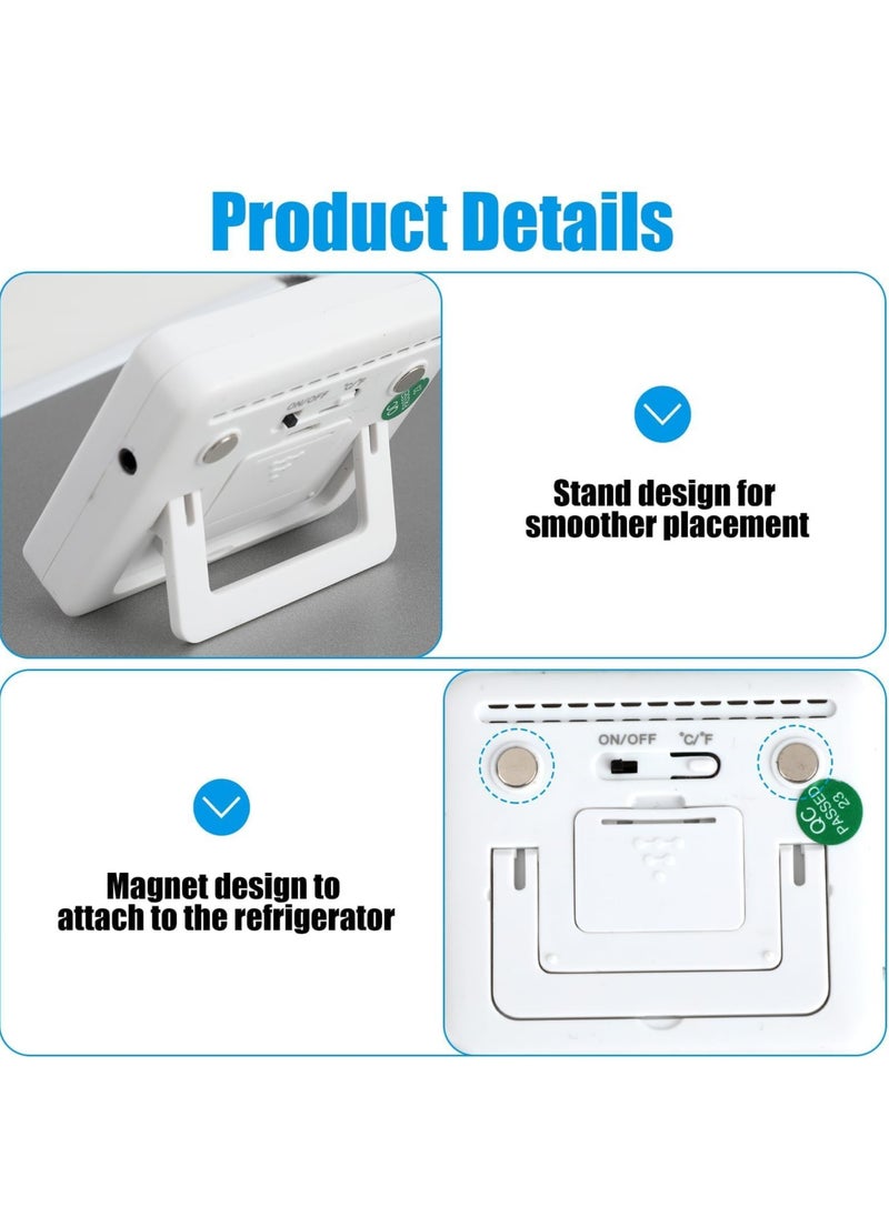 ميزان حرارة الفريزر الرقمي مع مستشعر خارجي، شاشة LCD، إنذار لدرجة الحرارة العالية/المنخفضة، قابل للتبديل، مقياس حرارة الثلاجة المغناطيسي للمنزل - pzsku/Z682E31A7CC48BF79BFD3Z/45/_/1722477098/ca54a067-fba7-4442-8de1-fe0a867307d1