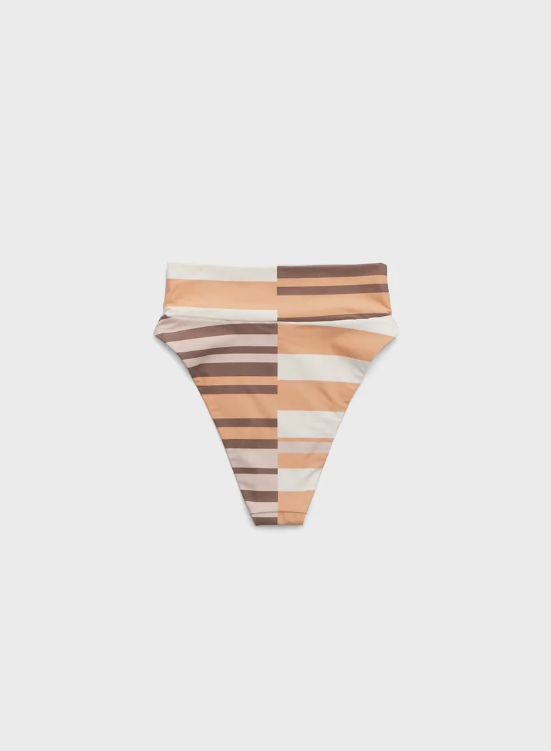 Aerie Striped High Waist Brief