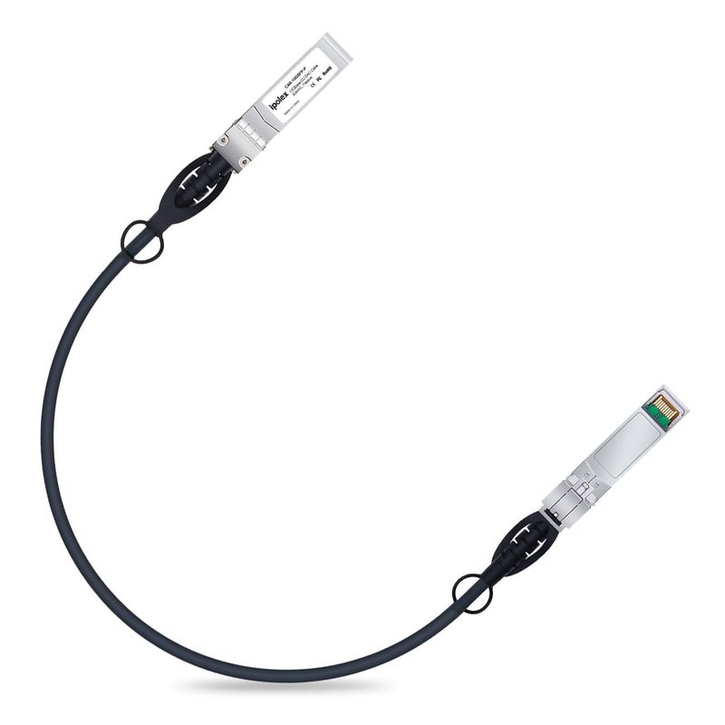 ipolex 10G SFP+ Cable, Direct Attach Copper(DAC) Passive Twinax Cable, for Cisco SFP-H10GB-CU0.5M, Ubiquiti UniFi UC-DAC-SFP+, Meraki, TP-Link TL-SM5220-0.5M,Mikrotik and More, 0.25m~7m - Image 1