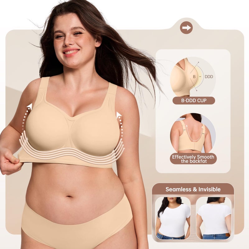 ProKloud Jelly Bras for Women Plus Size Wireless - Image 2