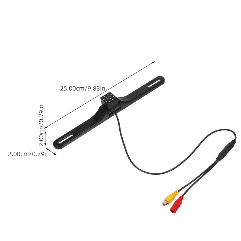 Waterproof Reverse Backup Camera with 8 LED Lights High Definition Night Vision for Car Truck Parking Safety - Image 3