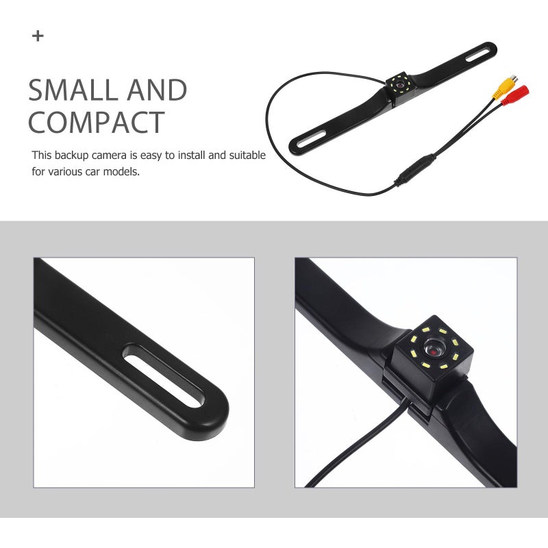 Waterproof Reverse Backup Camera with 8 LED Lights High Definition Night Vision for Car Truck Parking Safety - Image 4