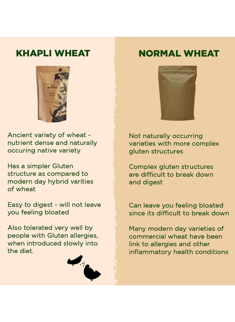 organic farms - Organic Farms - Khapli Wheat Flour (2 kg) - Image 1
