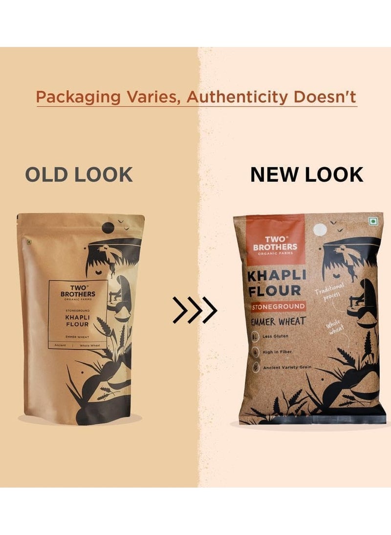organic farms - Organic Farms - Khapli Wheat Flour (2 kg) - Image 1