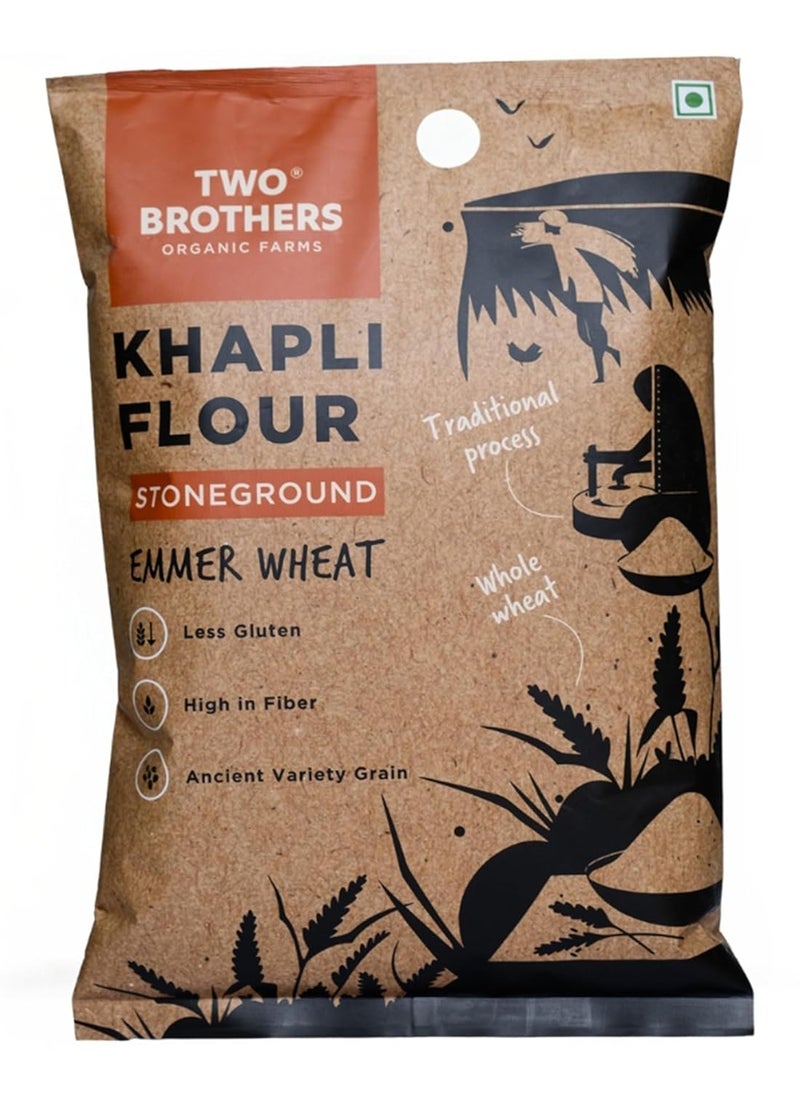 organic farms - Organic Farms - Khapli Wheat Flour (2 kg) - Image 1