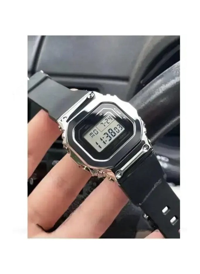 سكمي - ساعة SKMEI 1796 رياضية رقمية مقاومة للماء مع منبه وتقويم ومتعددة الوظائف، فضية - Image 1