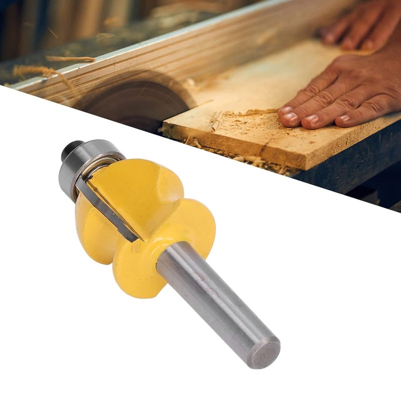 Architectural Router Bit, CNC Woodworking Milling Cutter with 25.4mm Blade Diameter, Heat Coating for Plywood Hardwood Softwood, Solid Carbon Steel Body for Preci (1/2 Inch Shank) - Image 4