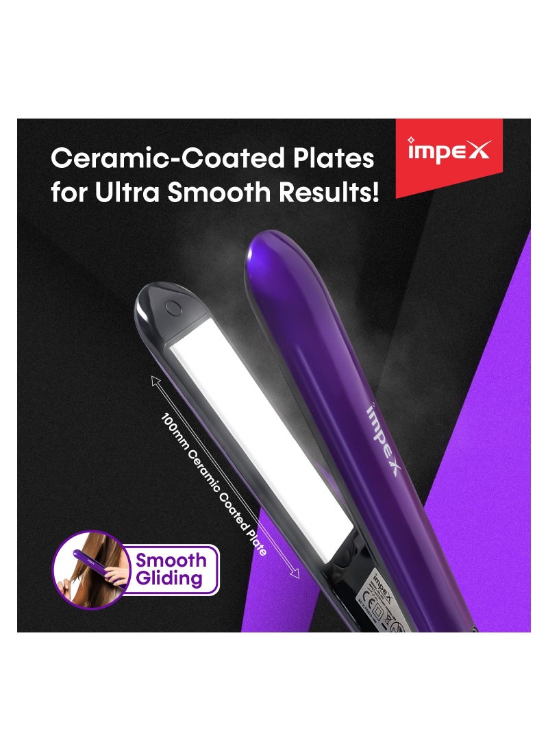 Impex - Impex HS 302 Hair Straightener with 360 Degree Swivel Cord and Lock Function - Image 1