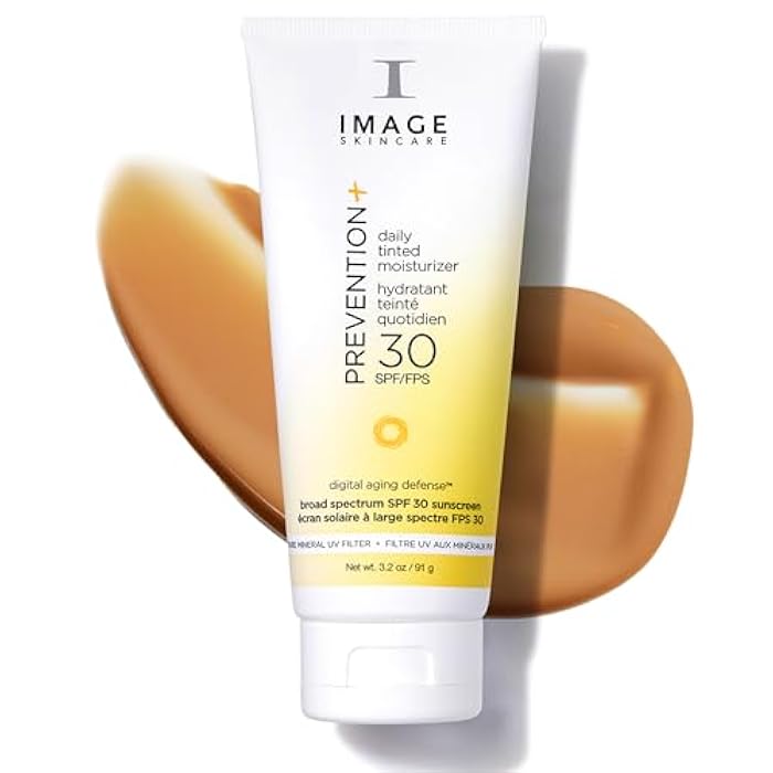 IMAGE Skincare, PREVENTION+ Daily Tinted Moisturizer SPF 30 Sunscreen, No White Cast, 3.2oz - Image 1