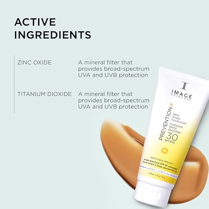 IMAGE Skincare, PREVENTION+ Daily Tinted Moisturizer SPF 30 Sunscreen, No White Cast, 3.2oz - Image 4