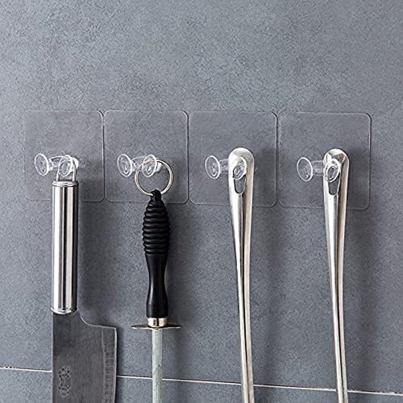 Hoppokart Adhesive Hook Multifunctional Power Plugs Socket Holder Free Socket Holder Hanger for Keys Towel Kitchen Items Pack of 10  - Image 3