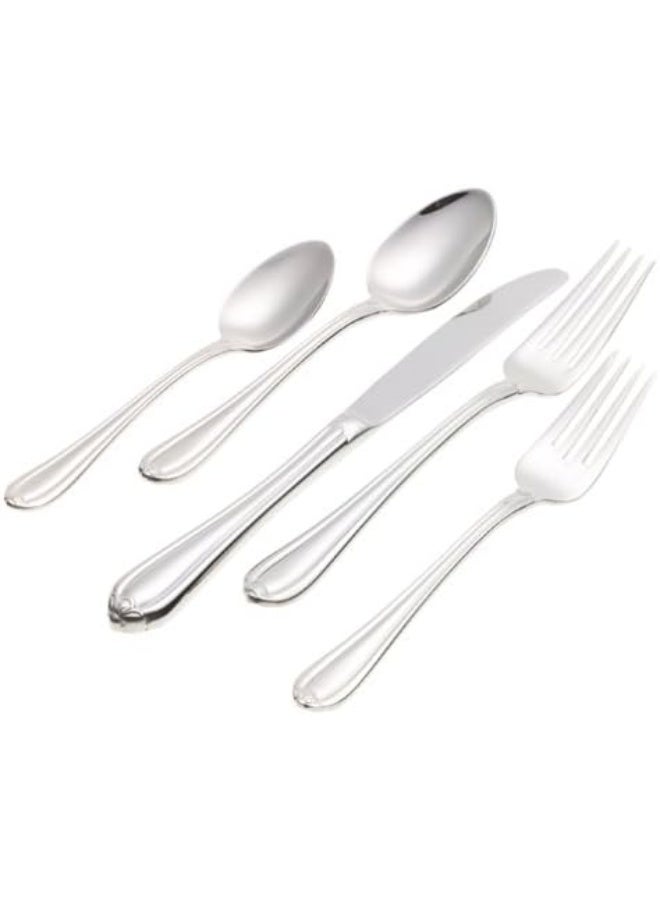 Gorham Gorham Melon Bud 5-Piece Stainless Steel Flatware Place Setting, Service for 1, Silver -  - Image 2