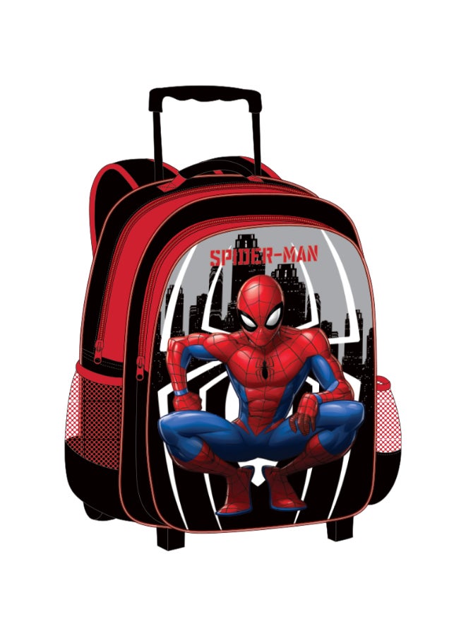 MARVEL Spider Man 5 in 1 Value Pack (16" Trolley Bag with Lunch Box, Lunch bag, Water Bottle and Pencil Case) - Image 5