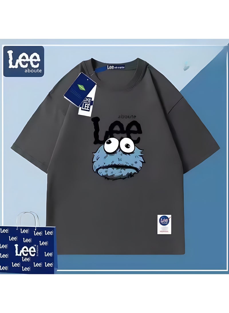LEE New Fashionable Casual LEE Co Branded T-shirt