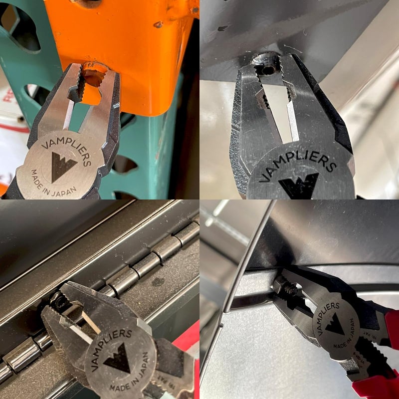 VAMPLIERS 8" Stripped Screw Extractor Linesman Pliers. Made in Japan. Time-Saving Heavy Duty Combination Pliers - Image 3