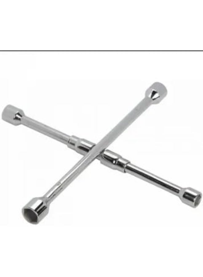 Folding Cross Wheel Wrench – Compact & Durable Car Tire Tool - Image 3