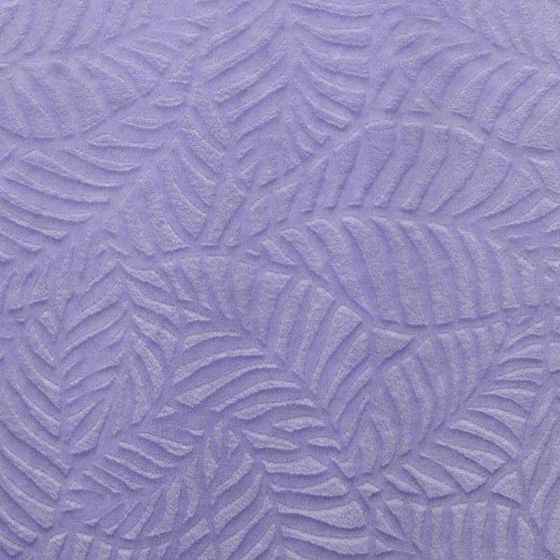 SOCHOW Super Soft Flannel Fleece Throw Blanket, Lightweight Cozy Warm Leaves Textured Plush Blanket for Bed Couch Sofa, 50 x 60 Inches, Lilac - Image 3