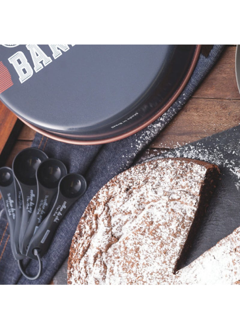 TRAMONTINA Since 1911,Made in Brazil- Bakery 22cm 1.8L Graphite Gray Aluminum Round Roasting Pan with Interior Copper Starflon T1 PFOA Free Nonstick Coating  - Image 2