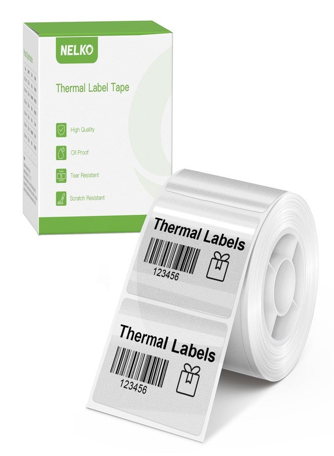 ملصقات حرارية لماكينة طباعة الملصقات Nelko PM220، مقاس 1.57 بوصة × 1.18 بوصة (40 × 30 مم)، ملصق حراري مقاوم للماء، شريط لاصق متعدد الأغراض، لفة واحدة من 230 ورقة حرارية ذاتية اللصق (شفافة). - Image 1