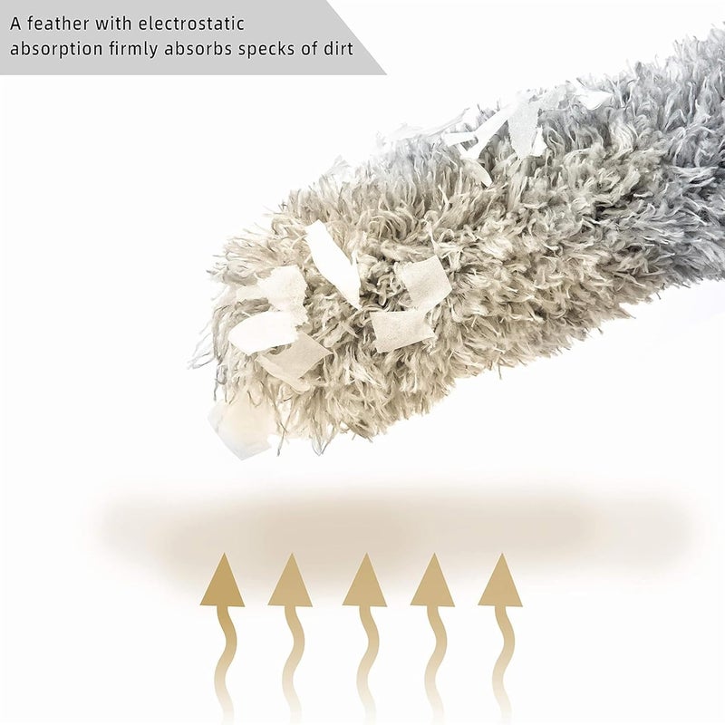 YESIKOM ExtraLong Dusters with Extension Pole 100inch for Cleaning Bendable Microfiber Head Washable Ceiling Fan Duster for High Ceilings Furniture - Image 5