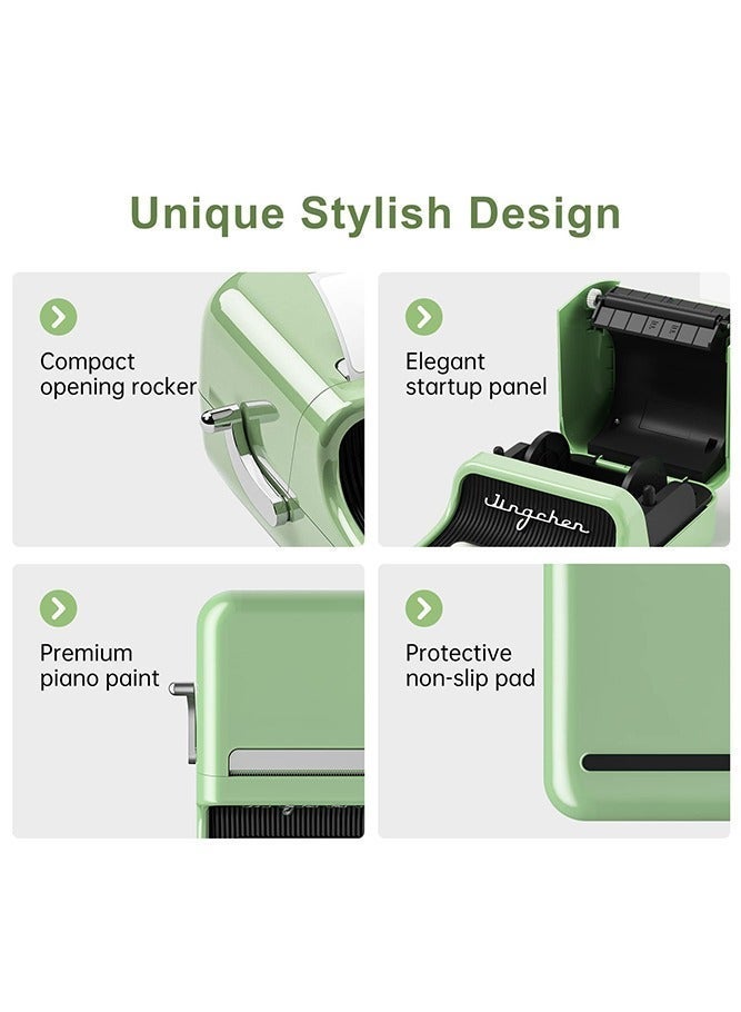 NIIMBOT B21S Bluetooth Label Maker Inkless Label Printer with 1 Roll 50*30mm White Label Sticker, Portable Thermal Label Maker with 20-50mm Print Width, Great for Clothing, Address, Business, Supermarket,  Retail Store Printing Barcods, Green - Image 5