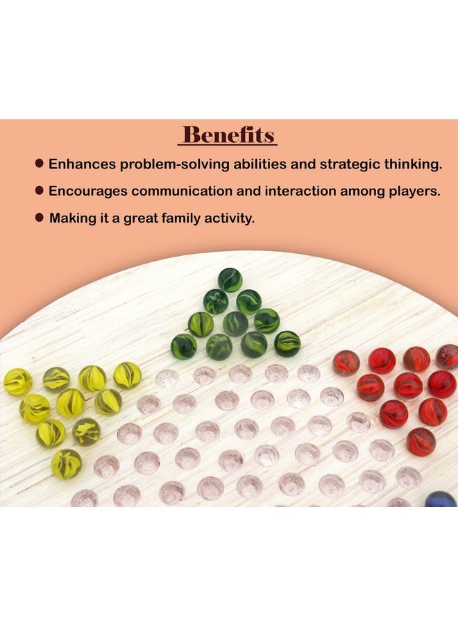 HomeCute Homecute Chinese Checker Board Game Set, A Fun Guide to 60 Marbles and 6 Colours, Super Fun to Play Memory Games for All Ages, Superb Family Game, Best Gift for Kids, Teens & Adults Made in India.  - Image 5