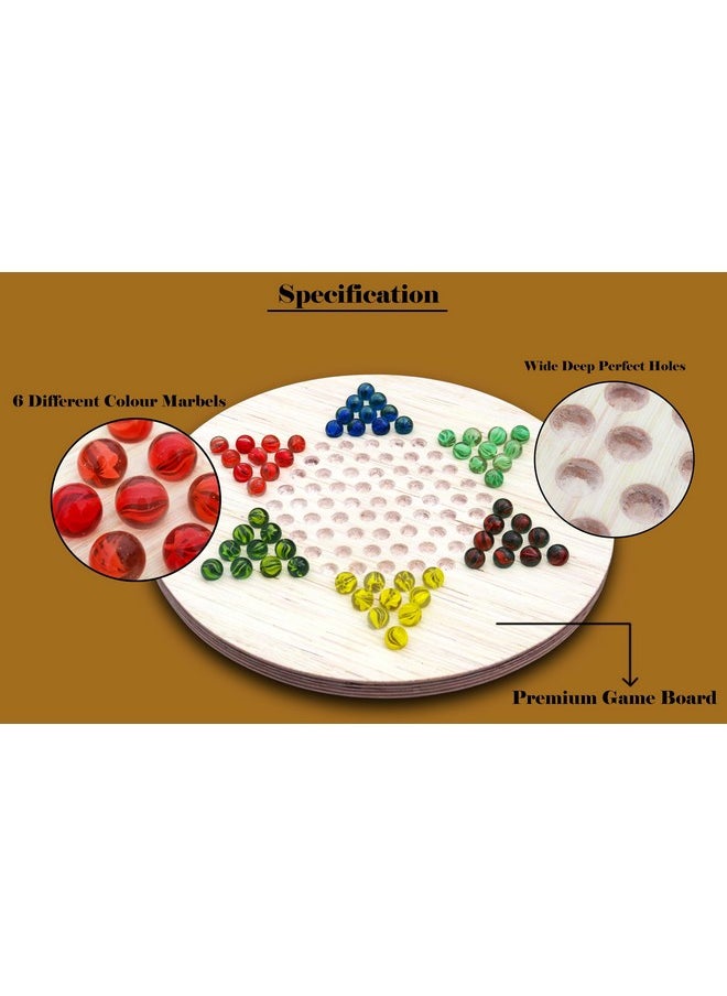 HomeCute Homecute Chinese Checker Board Game Set, A Fun Guide to 60 Marbles and 6 Colours, Super Fun to Play Memory Games for All Ages, Superb Family Game, Best Gift for Kids, Teens & Adults Made in India.  - Image 3